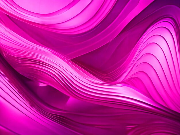 Illustrate flowing magenta waves and lines that convey a sense of movement background
