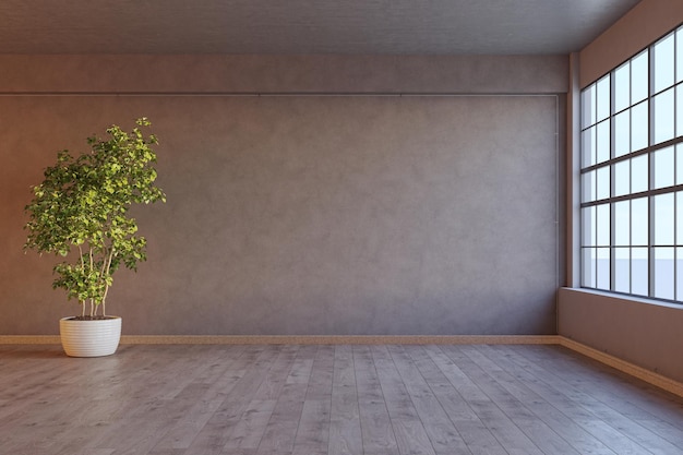 Illustratie 3D-rendering grote luxe moderne lichte interieurs Woonkamer mockup computer digitaal gegenereerde afbeelding
