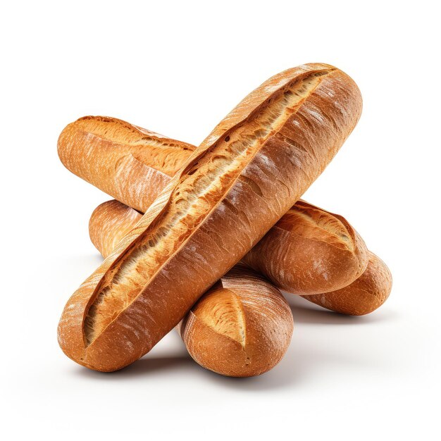 illustratie baguettes witte achtergrond