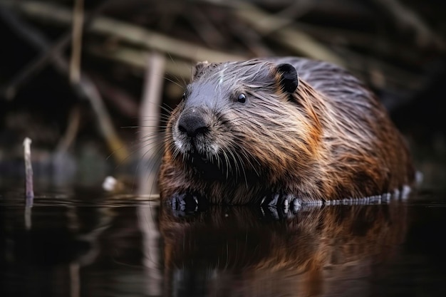 illustratie bever generatieve ai