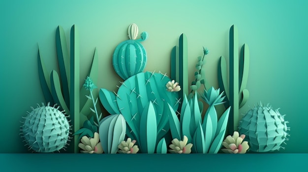 Illustratie cartoon cactus