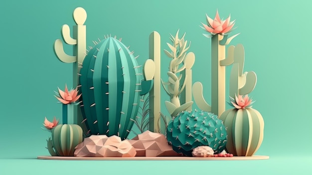 Illustratie cartoon cactus