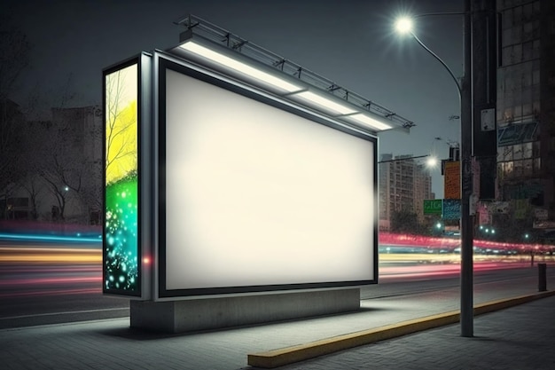 Foto illustratie digitale media lege billboard generatieve ai