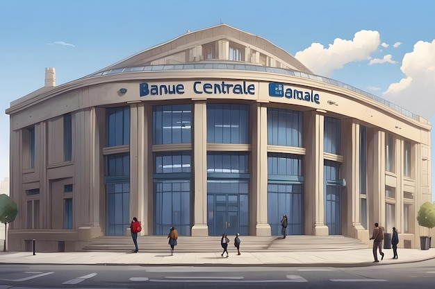 Illustratie dune banque centrale