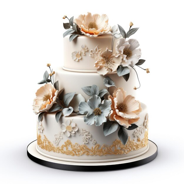 illustratie een taart die een perfecte verloving toont