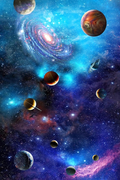 Illustratie Galactische achtergrond