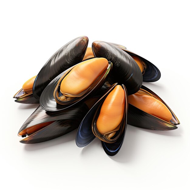 illustratie gastronomische kunst mussel showcase