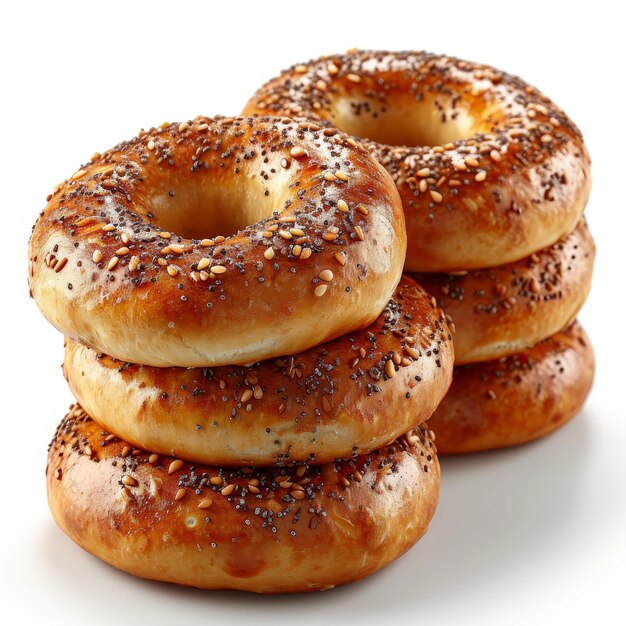 Foto illustratie goddelijke verrukkingen vertoon van perfectie bagels