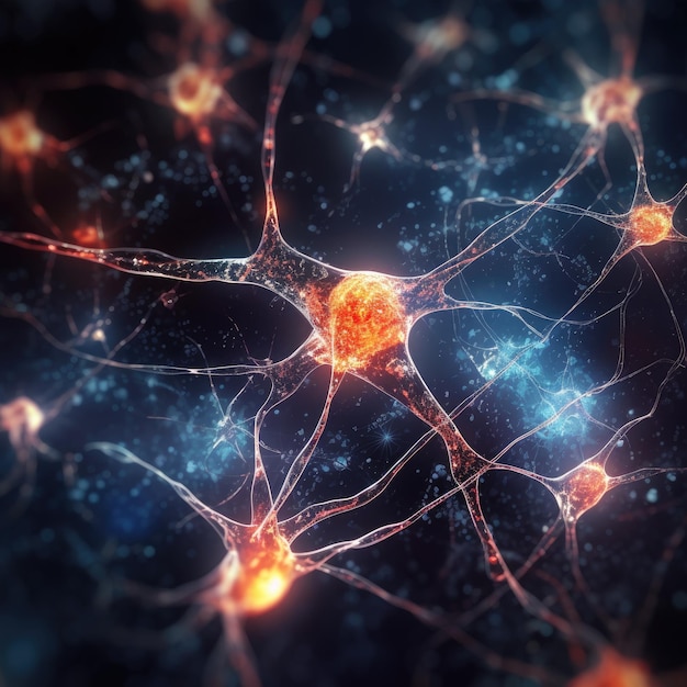 Foto illustratie neurotransmitter zenuwstelsel