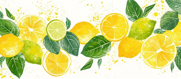 Illustratie over het thema grote set verschillende soorten citrus Citrus banner gezondheid