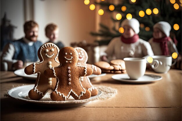 illustratie over kerstpeperkoek