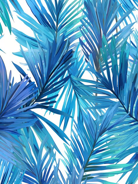 illustratie Palmtak achtergrond in blauw