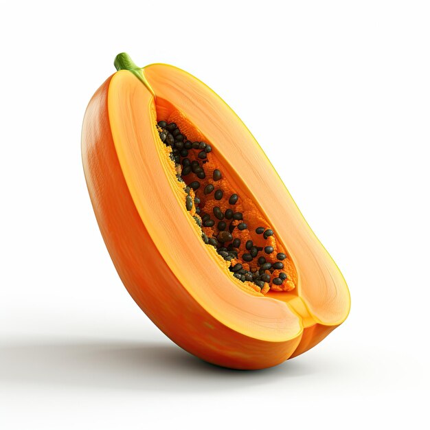 illustratie papaya slice visuele aantrekkingskracht