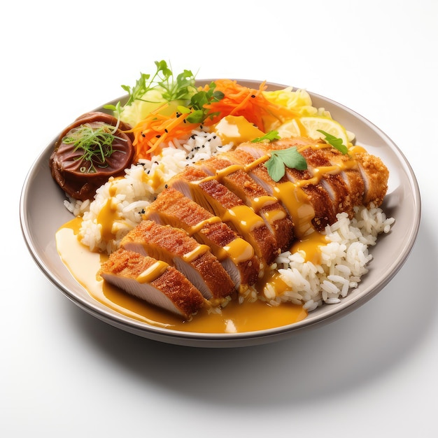 illustratie pittige katsu curry sensatie