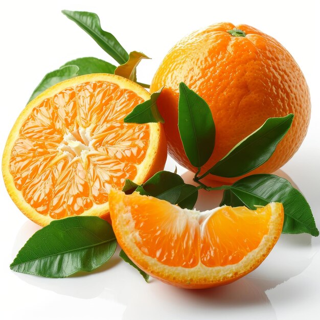 illustratie sinaasappels op wit platform
