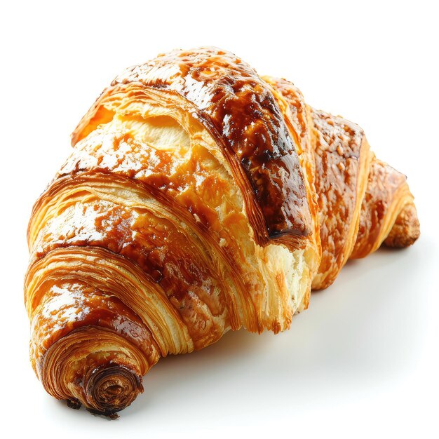 illustratie smaakverpakte witte croissant presentatie