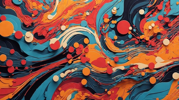 Illustratie van abstracte kunst achtergrond AI gegenereerd