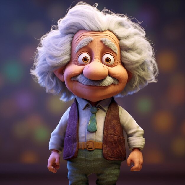 illustratie van Albert Einstein