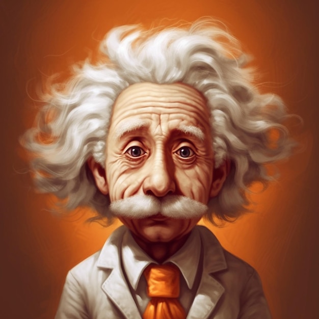 Foto illustratie van albert einstein