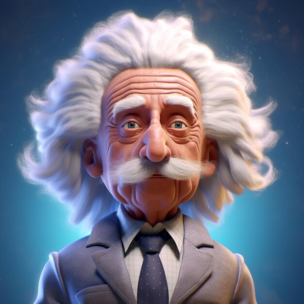 Foto illustratie van albert einstein