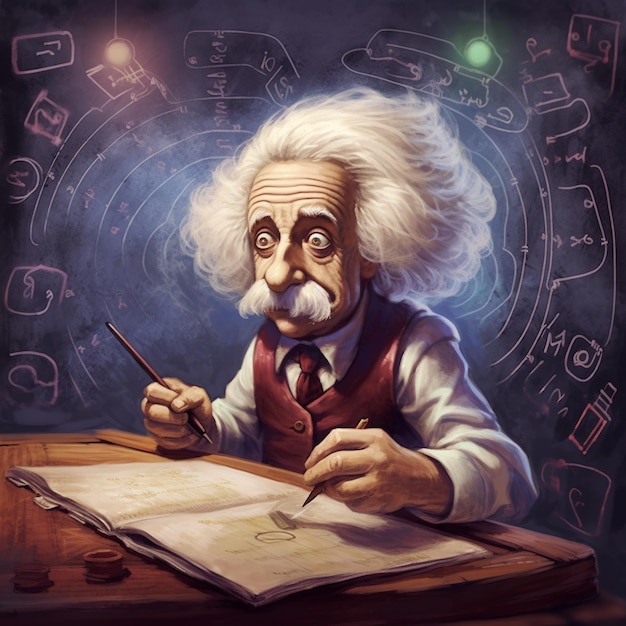 Illustratie van albert einstein