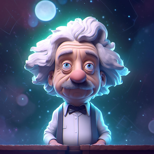 Foto illustratie van albert einstein