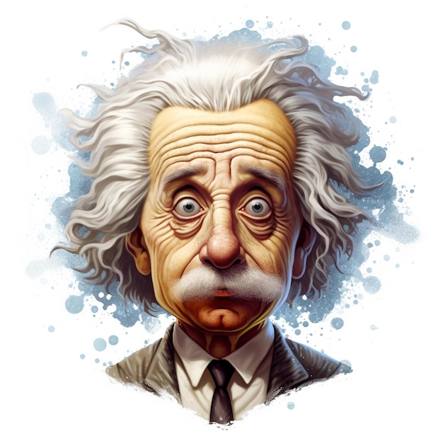 Foto illustratie van albert einstein