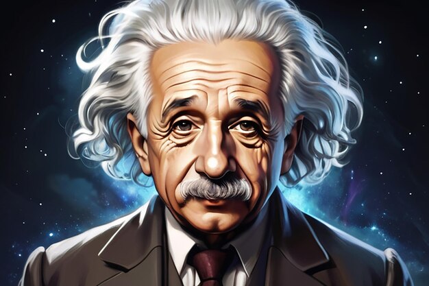 Illustratie van Albert Einstein