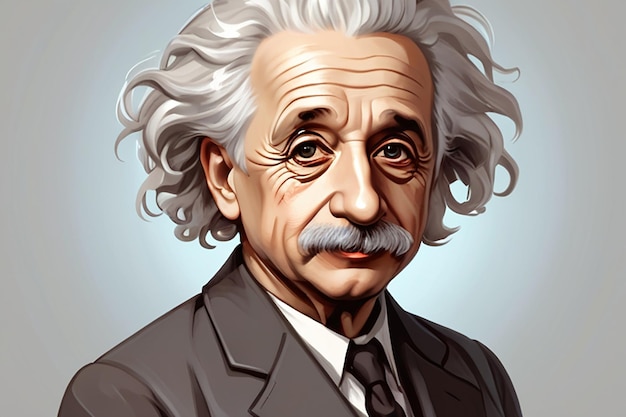 Illustratie van Albert Einstein