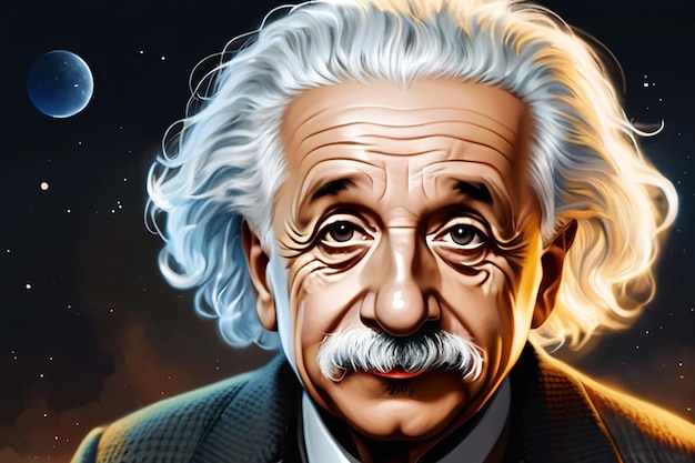 Illustratie van Albert Einstein