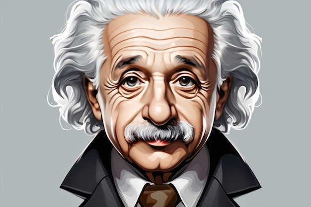 Foto illustratie van albert einstein