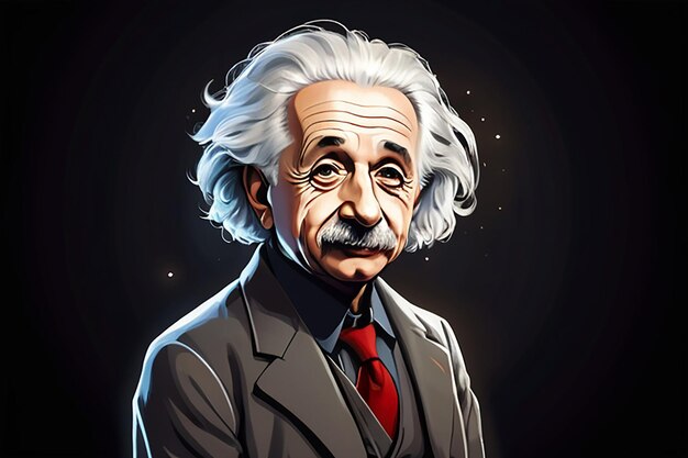 Illustratie van Albert Einstein