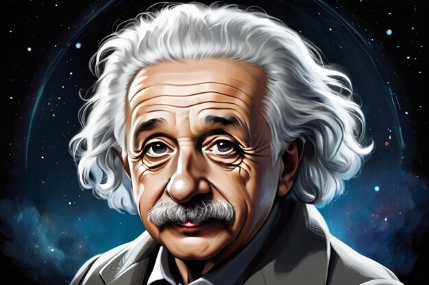 Illustratie van Albert Einstein