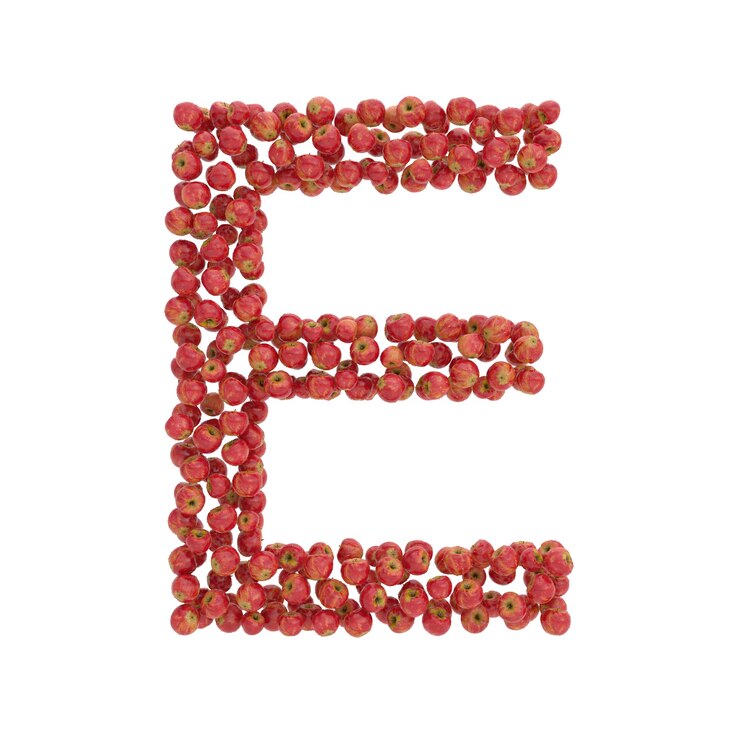 Foto illustratie van brieven van appels