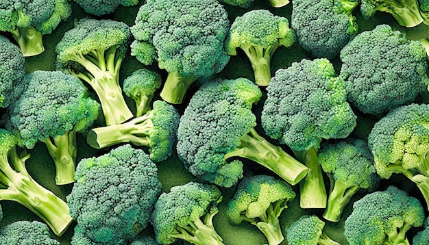 illustratie van broccoli vol frame achtergrond