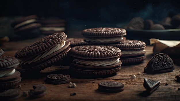 Illustratie van chocoladekoek die zeer uniek wordt geserveerd en verpakt door te dansen en ziet er zeer del