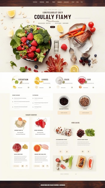 illustratie van culinaire eenvoudige website voor dagelijks gebruik eenvoudige rec