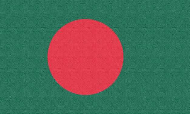 Illustratie van de nationale vlag van Bangladesh