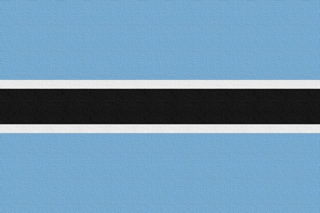 Illustratie van de nationale vlag van botswana