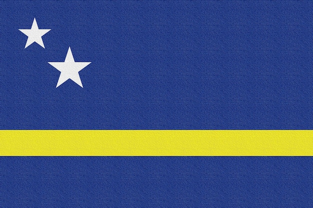 Illustratie van de nationale vlag van Curaçao