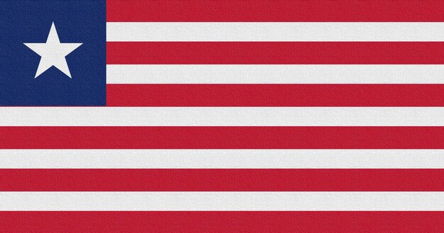 Illustratie van de nationale vlag van Liberia
