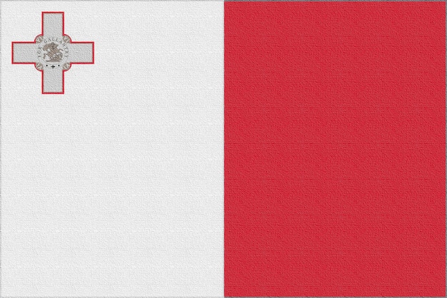 Illustratie van de nationale vlag van Malta