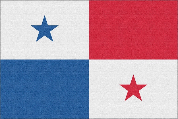 Illustratie van de nationale vlag van Panama