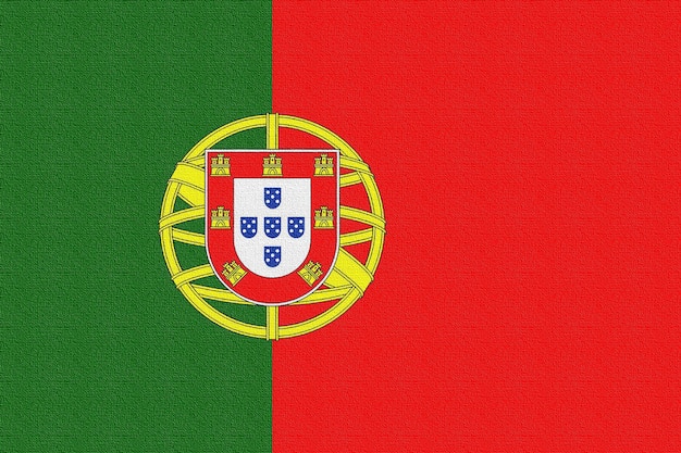 Foto illustratie van de nationale vlag van portugal