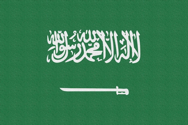 Illustratie van de nationale vlag van Saudi-Arabië