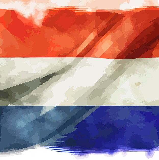 Foto illustratie van de nederlandse vlag