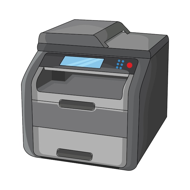 Illustratie van de printer