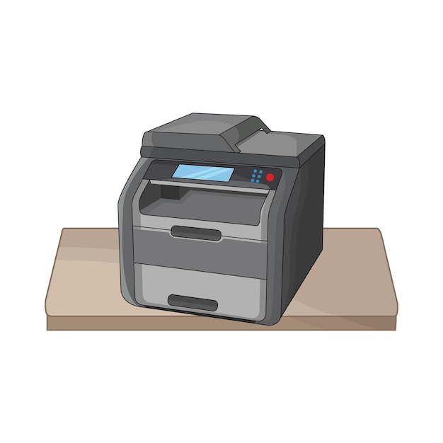 Illustratie van de printer