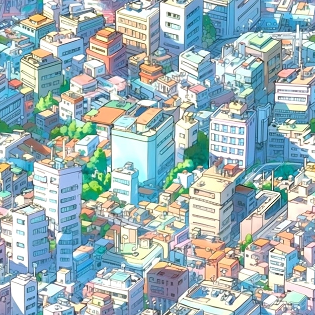 illustratie van de stad