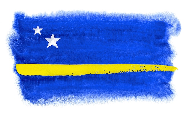 Illustratie van de vlag van Curaçao